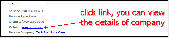 view order info